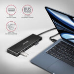 AXAGON SuperSpeed USB-A FLAT Hub | HUE-F7A - Image 3