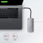 AXAGON SuperSpeed USB-C Combo 6in1 centrmezgls | HMC-6M2 - Image 6