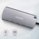 AXAGON SuperSpeed USB-C Combo 6in1 centrmezgls | HMC-6M2 - Image 9