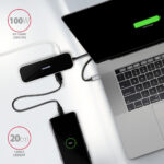 AXAGON SuperSpeed USB-C Combo 6in1 centrmezgls | HMC-6H4A - Image 4