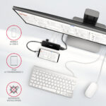 AXAGON SuperSpeed USB-C Combo 6in1 centrmezgls | HMC-6H4A - Image 5