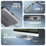 AXAGON USB-C 5Gbps SuperSpeed 5in1 Hub | HMC-5HL - Image 3