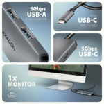 AXAGON USB-C 5Gbps 5in1 8K centrmezgls | HMC-5H8K - Image 3