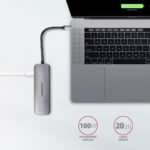 AXAGON SuperSpeed USB-C COMBO 5in1 Hub | HMC-5 - Image 5