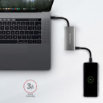 AXAGON SuperSpeed USB-C 10 Gbps SPEEDSTER 4 centrmezgls | HMC-4G2 - Image 4