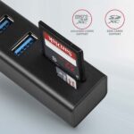 AXAGON SuperSpeed USB-A Hub and Card Reader | HMA-CR3A - Image 3