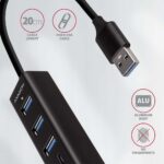 AXAGON SuperSpeed USB-A Hub and Card Reader | HMA-CR3A - Image 5