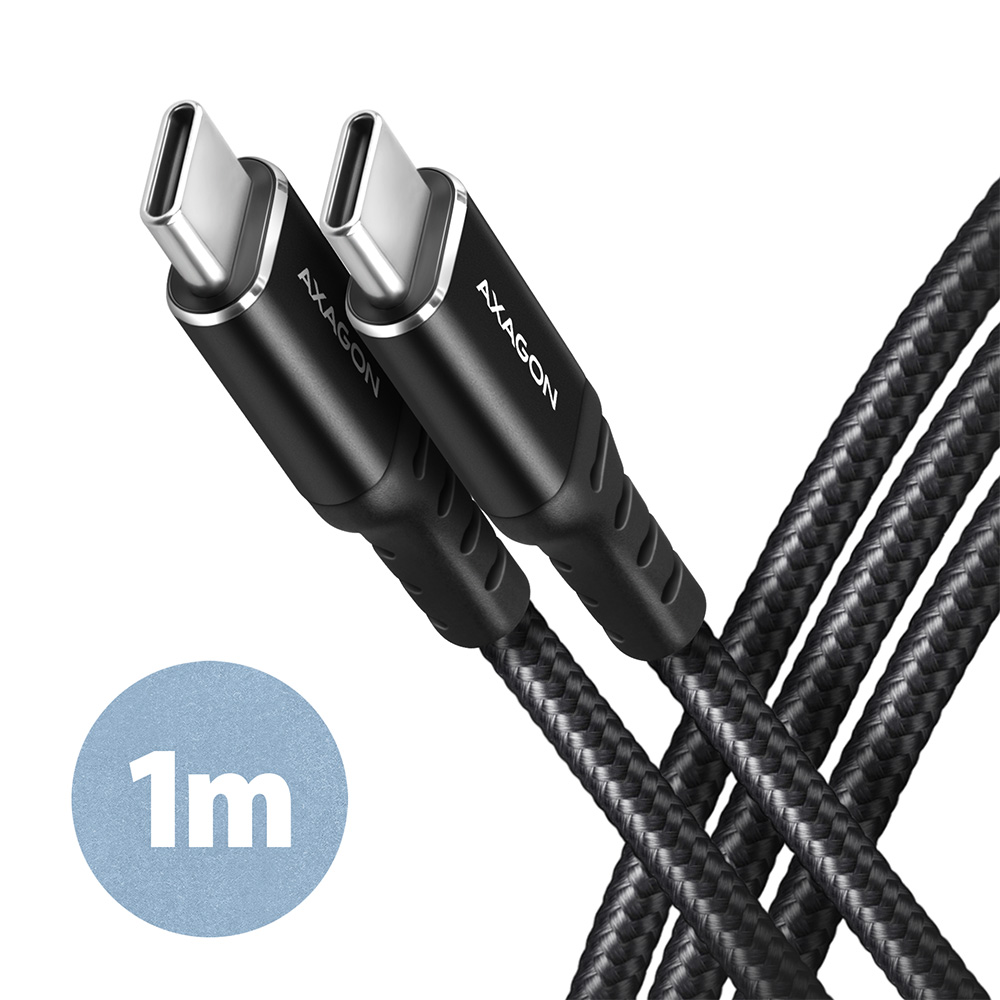 original-99124.jpg AXAGON Data and charging cable, 1m | BUCM-CM10AB | USB Type C to USB Type C - Image 1