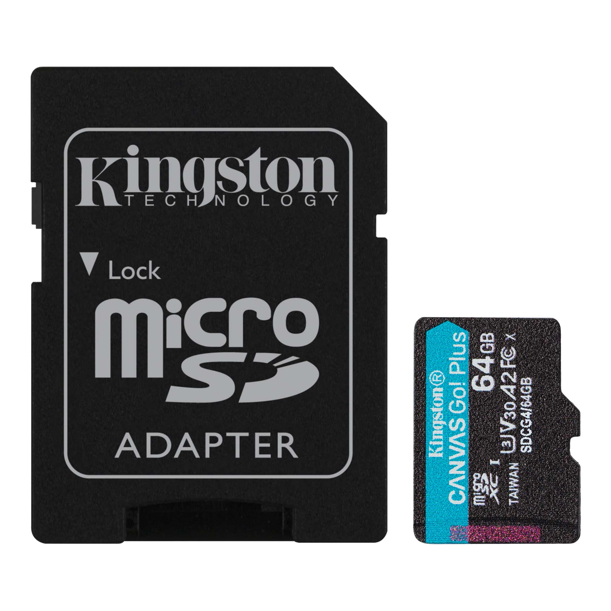 original-99370.jpg Kingston | Canvas Go! Plus | 64 GB | SD | Flash memory class Class 10, UHS-I, U3, V30, A2 - Image 1