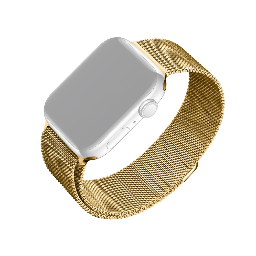 original-99999.jpg Fixed | Mesh Strap for Apple Watch 38/40/41mm | Gold - Image 1