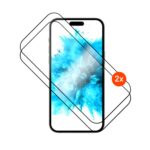 Защитная пленка для экрана | Apple | iPhone Air | Закаленное стекло | Черный | Полное покрытие 2.5D
