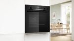 Bosch Oven | HRG578BB7 | 71 L | Electric | Pyrolysis | Knobs | Steam function | Height 59.5 cm | Width 59.4 cm | Black - Image 7