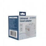 Gembird Universal travel power adapter | TPA-1A2C20-01-W | 20 W | Travel Adapter