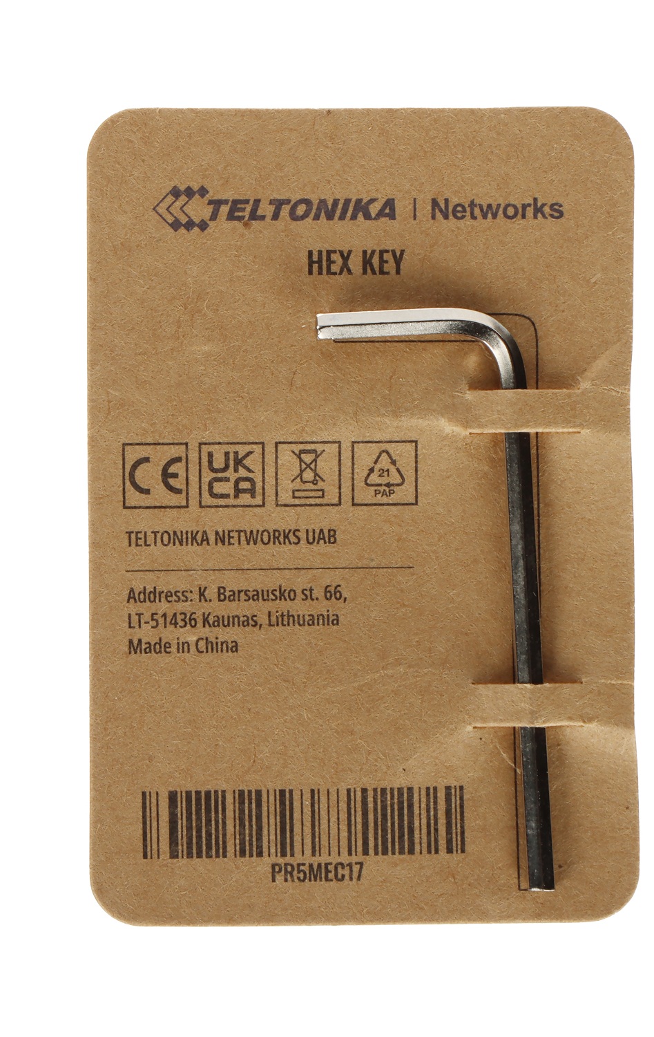 original-10768.jpg Teltonika Hex Key 19 x 53 x 2.5 mm Nickel Angled, Silver | PR5MEC17 - Image 1