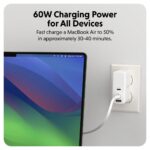 Hyper HyperJuice USB-C Silicone Charging Cable, 1.5 m, White | HJ4011WHGL - Image 2