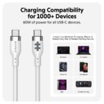 Hyper HyperJuice USB-C Silicone Charging Cable, 1.5 m, White | HJ4011WHGL - Image 3