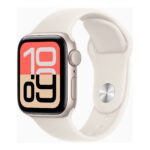 Apple Watch SE 3 GPS + Cellular 40mm Starlight Aluminium Case with Starlight Sport Band - M/L | Apple