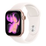 Apple Watch Series 11 GPS + Cellular 42mm Rose Gold Aluminium Case with Light Blush Sport Band - M/L | Apple