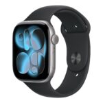 Apple Watch Series 11 GPS 46mm Space Grey Aluminium Case with Black Sport Band - S/M | Apple
