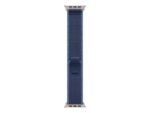Apple 49mm Blue/Bright Blue Trail Loop - M/L - Natural Titanium Finish | Apple