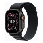 Apple Watch Ultra 3 GPS + Cellular 49mm Black Titanium Case with Black Alpine Loop - Large | Apple