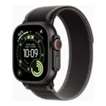 Apple Watch Ultra 3 GPS + Cellular 49mm Black Titanium Case with Black/Charcoal Trail Loop - S/M | Apple