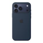 Apple iPhone 17 Pro Max Silicone Case with MagSafe – Midnight | Apple