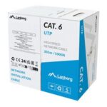 Lanberg | LAN Cable Cat.6 305M Solid CCA Grey Fluke Passed | LCU6-15CC-0305-S