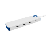 Hyper HyperDrive Flex 4 portu USB-C centrmezgls, balts/zils | HD5201BUGL - Image 2