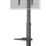 Goobay Floor stand | TV Presentation Stand Basic, Size L | Height adjustment | 37-70  | Maximum weight (capacity) 35 kg | Black