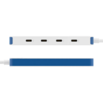 Hyper HyperDrive Flex 4 portu USB-C centrmezgls, balts/zils | HD5201BUGL - Image 5