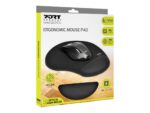 PORT CONNECT | Ergonomic Mouse Pad | 200 x 230 x 20 mm | Black - Image 3