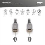 Digitus 4K USB C tipa AOC AV savienojuma kabelis | AK-330160-150-S - Image 3