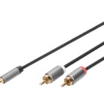 Digitus Audio adaptera kabelis, 3,5 mm stereo ligzda uz RCA | DB-510330-010-S