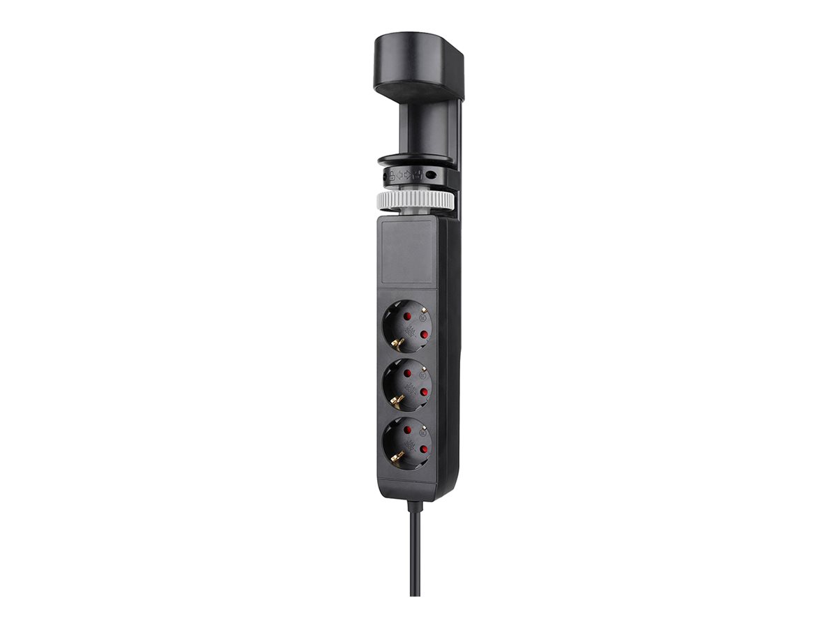 original-16434.jpg Neomounts | Desk socket with clamp and USB-C and USB-A ports - Quick charge | DS22-840BL6 | Black - Image 1