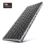 AXAGON | HMC-KB tastatūra USB-C 5Gbps ar centrmezglu, microSD/SD, 3x USB-A, HDMI 4K/60Hz, PD 100W | HMC-KB-CRL