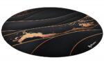 Arozzi Zona Round Floor Pad | Black/Gold