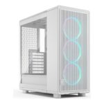 Fractal Design korpuss | Epoch | Balts TG RGB caurspīdīgs tonis | ATX | Barošanas bloks iekļauts Nē