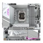 Материнская плата Gigabyte Z890M A ELITE WF7 ICE | Семейство процессоров Intel | Разъем процессора LGA1851 | DDR5 | Поддерживаемые интерфейсы жестких дисков SATA, M.2 | Количество разъемов SATA: 4