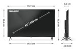 Sharp | 43HP5265E | 43 | Smart TV | Google TV | HD | Black - Image 8