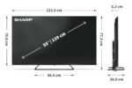 Sharp | 55HP6265E | 55 | Viedtelevizors | Google TV | UHD | Melns - Image 8