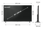 Sharp | 65HP5265E | 65 | Smart TV | Google TV | UHD | Black - Image 8