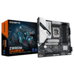 Gigabyte Z890M GAMING X | Processor family Intel | Processor socket LGA1851 | DDR5 | Supported hard disk drive interfaces M.2, SATA | Number of SATA connectors 4