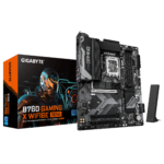 Gigabyte B760 G X WF6E GEN5 | Procesora saime Intel | Procesora ligzda LGA1700 | DDR5 | Atbalstītās cieto disku saskarnes M.2, SATA | SATA savienotāju skaits: 4