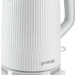 Gorenje tējkanna | K17DPW | Elektriskā | 2200 W | 1,7 L | Nerūsējošā tērauda | 360° rotējoša pamatne | Balta