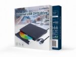 Gembird External USB DVD Drive | DVD-USB-031 | Interface USB Type-C (m), USB 3.1 Gen. 1 | DVD±R/RW / CD±R/RW | CD read speed 24 x | CD write speed 24 x | Black
