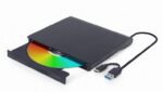 Gembird External USB DVD Drive | DVD-USB-031 | Interface USB Type-C (m), USB 3.1 Gen. 1 | DVD±R/RW / CD±R/RW | CD read speed 24 x | CD write speed 24 x | Black - Image 2