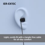 Sony Earbuds | IER‑EX15C | Wired | In-ear | Microphone | Blue - Image 4