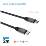Fixed | Magnetic Braided Cable USB-C/USB-C, USB 2.0, Gray | FIXDBM-CC2-GR - Image 3