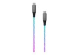 Fiksēts | Mirdzošs uzlādes kabelis USB-C/USB-C, PD atbalsts, Rainbow | FIXDLED-CC-RA - Image 12